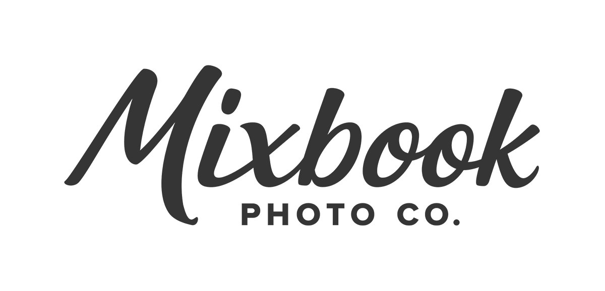 Mixbook logo grayscale