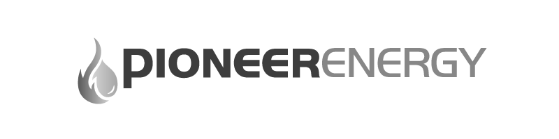 Pioneer Energy logo grayscale