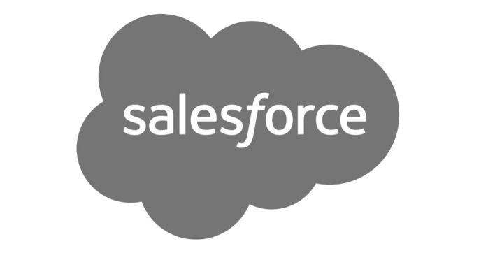 Salesforce logo grayscale